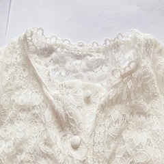【未使用品】コットン？レースカーディガンの画像
