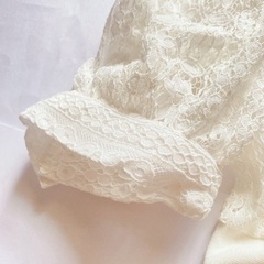 【未使用品】コットン？レースカーディガンの画像