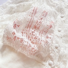【未使用品】コットン？レースカーディガンの画像