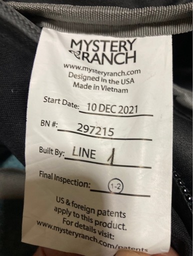 COULEE25  / MYSTERY RANCH
