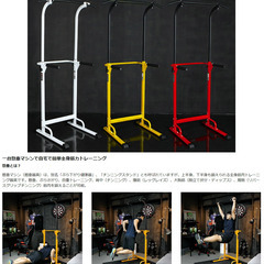 WASAI(ワサイ) 懸垂 懸垂マシン ぶら下がり健康器 懸垂器具【組立簡単/コンパクト/3色】筋肉トレーニング ぶらさがり チンニングスタンド BS30Wの画像