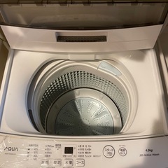 AQUA洗濯機4.5kg　使用年数2年 説明書付きの画像