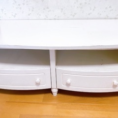 ハート♡くり抜き収納家具　カントリー家具の画像