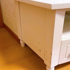 ハート♡くり抜き収納家具　カントリー家具の画像