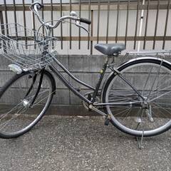 ２７インチ、自転車、実動、前後輪ノーパンクタイヤ、ギア３段の画像