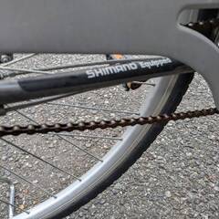 ２７インチ、自転車、実動、前後輪ノーパンクタイヤ、ギア３段の画像