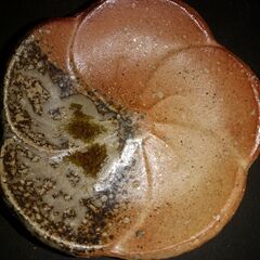 信楽　ネジ梅柄　小皿　5客の画像