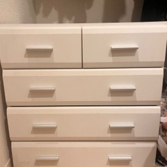 【明日まで受付】白タンス　60×37×60 