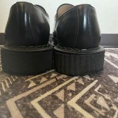 GEORGE COXとんがりラバーソールほぼ新品 ブラックインターレース【別注】の画像