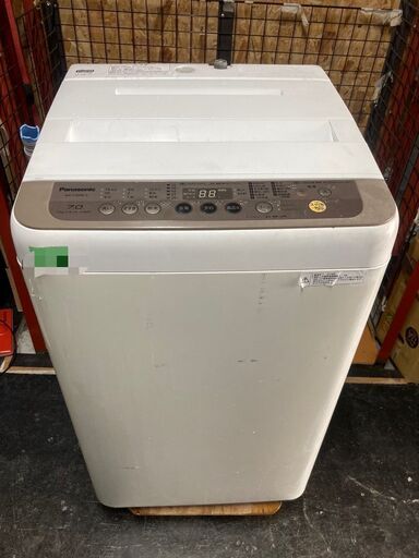 ☆中古￥8,800！Panasonic　7.0kg洗濯機　家電　2018年製　NA-F70PB11型　【BI153】