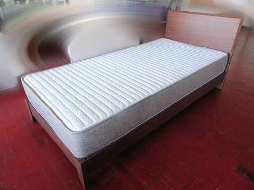 シングルベッドフレーム ・マットレス付き Nスリープ ブラウン 家具 寝具