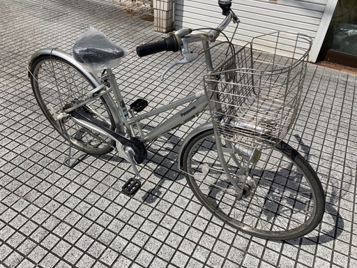【26インチ自転車】パナソニック製　アルミフレーム　タフタイヤ使用❗️内装3段変速　LEDオートライト付　BAA認定車❗️サドル新品❗