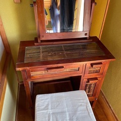 【交渉中】アジアン風　ドレッサー　鏡台　　　