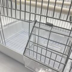 鳥かご ホワイト 小型バードケージ 組み立て簡単 鳥 家庭用 ペット オカメインコ 小鳥 文鳥 セキセイインコ 鳥 鳥ケージの画像