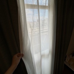 ニトリ　遮光2級・遮熱・消臭カーテン　グレーの画像