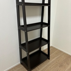 ニトリ　ラダーシェルフ4段　ダークブラウン