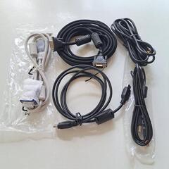 HDMIケーブル他セットPC、プロジェクター等接続に◆VGAケーブル（D-Sub 15pinケーブル） S端子（ミニDIN 4pin） USB Type-A to Type-Bの画像