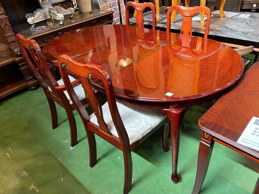 【愛品館八千代店】伸長式ダイニング５点セット
