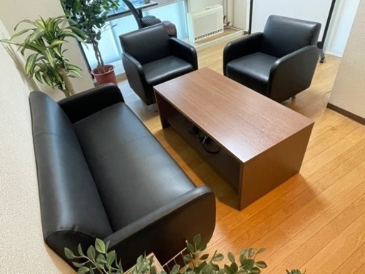 程度良好、応接セット安く譲ります。