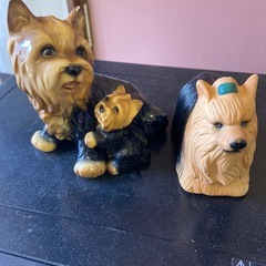 犬の置物　全部で３個セット
の画像