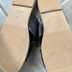 新品 タグ付き レディース サンダル LL黒の画像