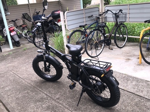 電動アシスト折りたたみ自転車　アクセル付き