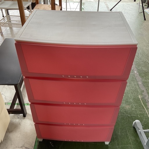 お取引き中です！衣類収納　4段　ピンク　中古