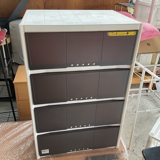 お取引き中です！衣類収納　4段　ブラウン　中古