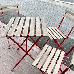 IKEAイケア　TARNO 50017 イス3脚セット折り畳み可