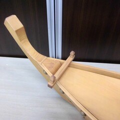 舟盛 お刺身の盛り付けに 長さ 約67cm 木製 オブジェ 船盛 舟形 寿司 宴会 和食器 苫小牧西店の画像