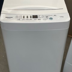 送料・設置込み可　洗濯機　4.5kg  Hisense 2020年