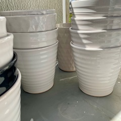 ガーデニング用の植木鉢 「セトモノとプラスチック！！」の画像