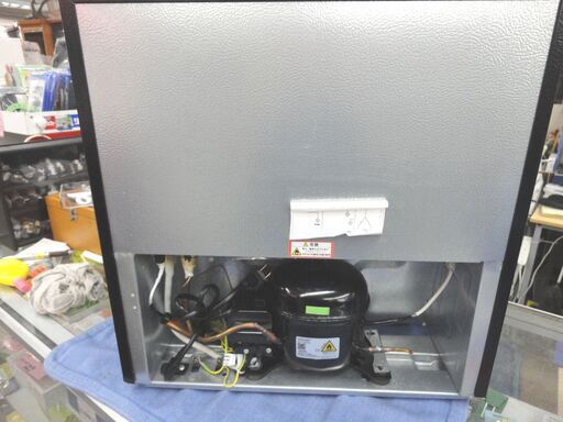 西岡店 1ドア冷蔵庫 46L 2019年製 木目調 ブラウン SP-46L1 サイコロ型 simplus/シンプラス 単身・施設・事務