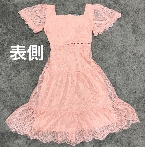 TICOSAワンピース Mサイズ レース　ハートネック　総レース　ドレス