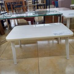 ★ジモティ割あり★  ミニテーブル 白 H60×D40×W29.5 クリーニング済み OJ5896の画像