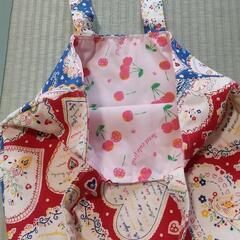 未使用バッグ　ミシン縫い　ハート柄の画像