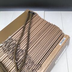 (O-2503BL11)◆ニチベイ◆ウッドブラインド◆W1310mm×H1700mm◆ブラウン◆右操作◆の画像