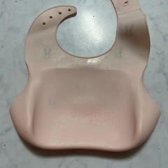 ベビー用 エプロン ピンクうさぎの画像