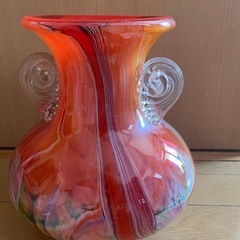 ガラス　花瓶　フラワーべース