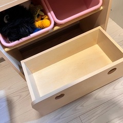 【美品】LOWYA 子ども絵本　本棚　おもちゃ収納の画像