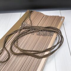 (O-2503BL15)◆ニチベイ◆ウッドブラインド◆W1050mm×H2580mm◆ブラウン◆右操作◆の画像