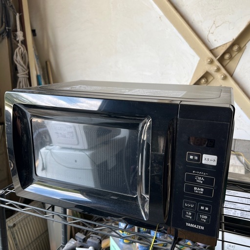 YAMAZEN電子レンジ黒2023年製