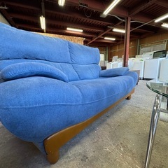 ♻️ファブリック3人掛ソファ 【ネット決済・配送可・3ヶ月保証】