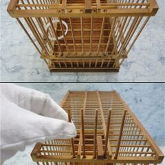 メジロ籠 鳥籠 鳥かご 竹籠【中古】JN9047HON - その他