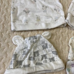 ベビー 帽子 手袋 ミトン 新生児の画像