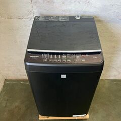 【Hisence】 ハイセンス 全自動電気洗濯機 HW-G55E5KK 5.5kg 2018年製 J0398の画像