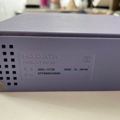 中古　I-O DATA USB 3.0/2.0対応外付ハードディスク Twilight Blue 2.0TB HDEL-UT2B の画像