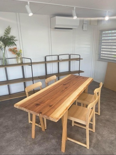 (赤字覚悟) 紀州杉　一枚板　ダイニングテーブル　新品／未使用　新品/未使用