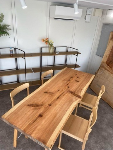 (爆安) 紀州杉　一枚板　ダイニングテーブル　新品/未使用