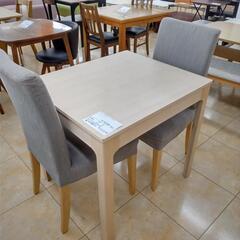 ★ジモティ割あり★ IKEA 2人掛けダイニングセット グレー　ベージュ W70×D80×H75 クリーニング済み OJ5901